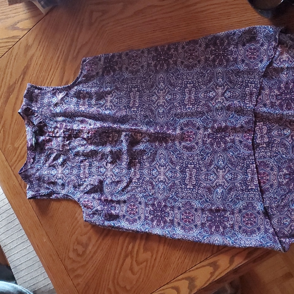 Sheer sleeveless blouse